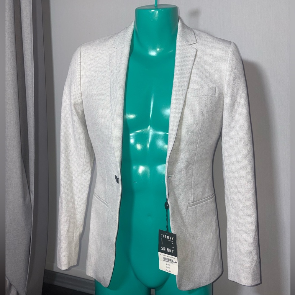 Topman Light Gray Blazer for Men - New with Tags - Skinny Fit 34R